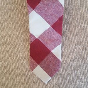 Nordstorm Men's Boys' Buffalo Plaid Linen Tie